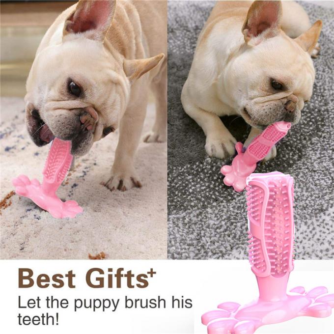 中・大型犬ペットのためのおもちゃの天然ゴムの歯の手入れのクリーニングの棒をきれいにする犬の咀嚼の歯ブラシ犬歯