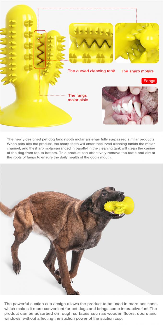 サボテンの形の歯のカスタマイズされたサービスのクリーニングの飼い犬のかみ傷のおもちゃ