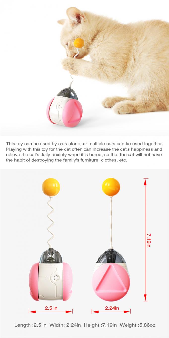 新しい電気自動回転タンブラー猫のおもちゃの相互イヌハッカ猫の訓練のおもちゃ