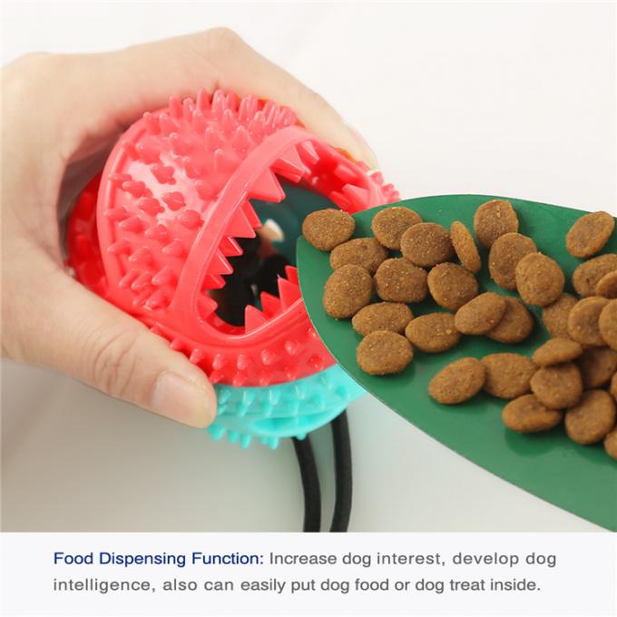 歯ブラシ機能の2021新しい設計耐久マニュアルの屋外および屋内相互ペット小犬の食糧送り装置の球